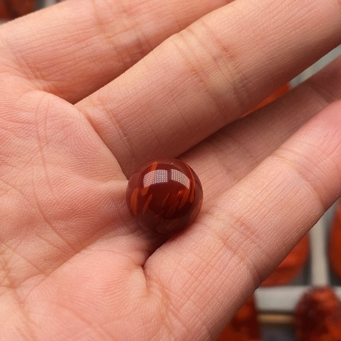 *****南红玛瑙未镶嵌单珠12.9