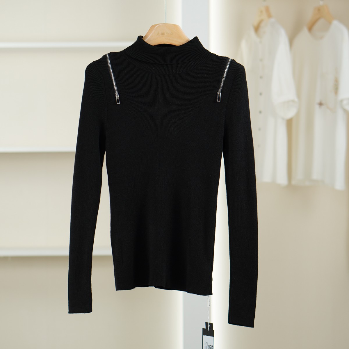 麦迪尚品【唯】51203841 韩系百搭针织打底衫春秋女装品牌折扣