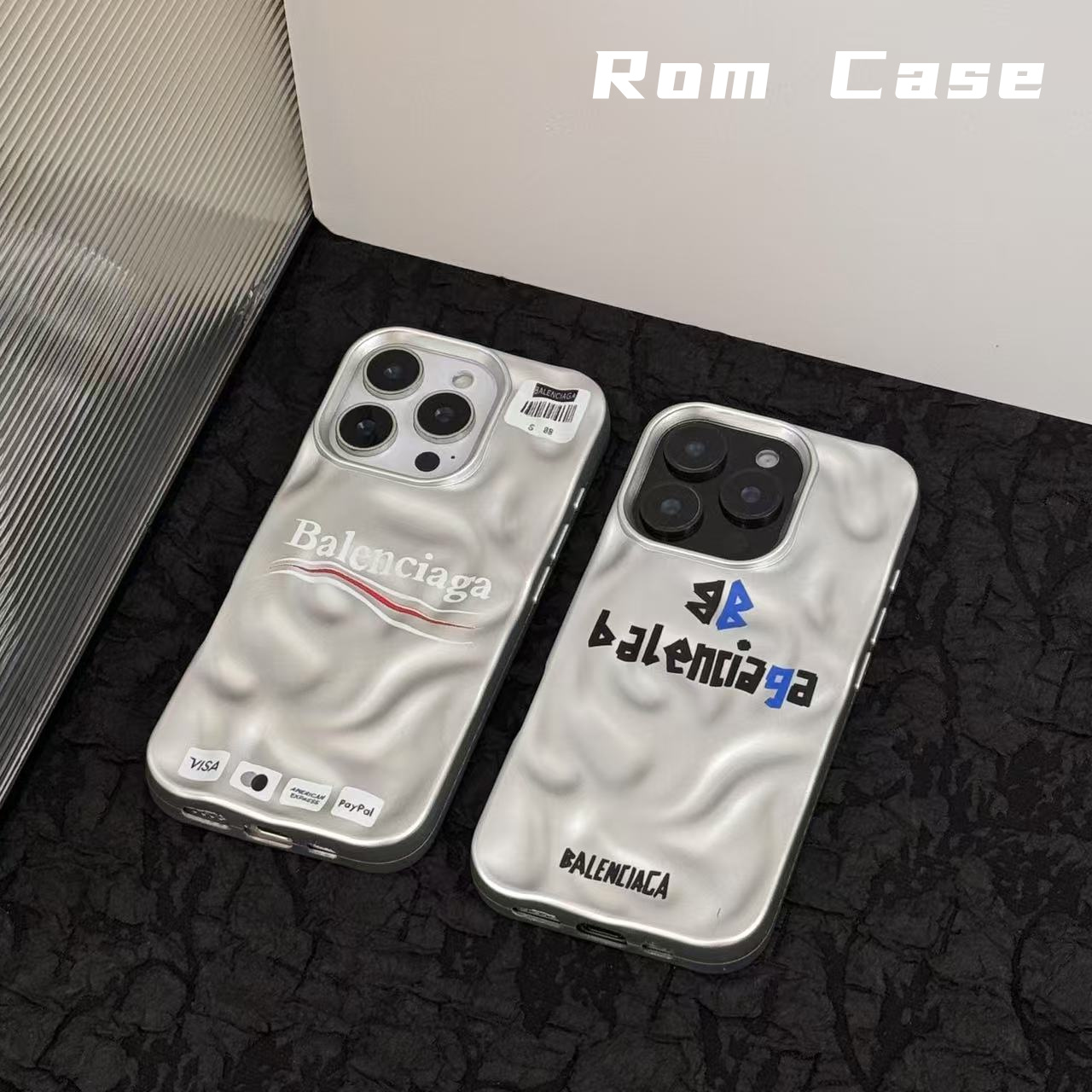 手机壳适用苹果16PM/15PM经典巴家防摔小众ins个性高级电镀陨石壳