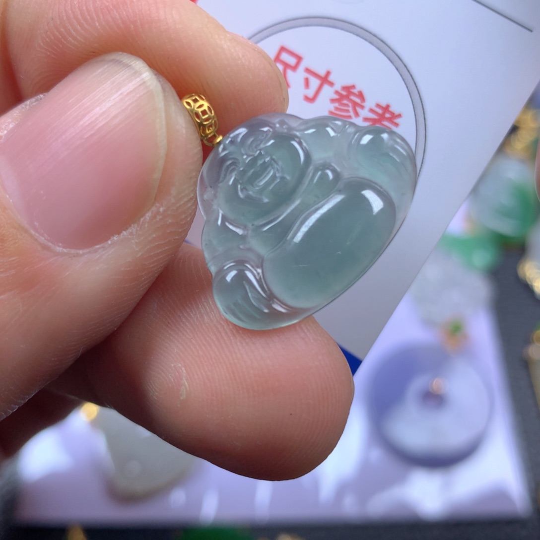 【闪购商品】翡翠颈饰18K金镶嵌翡翠