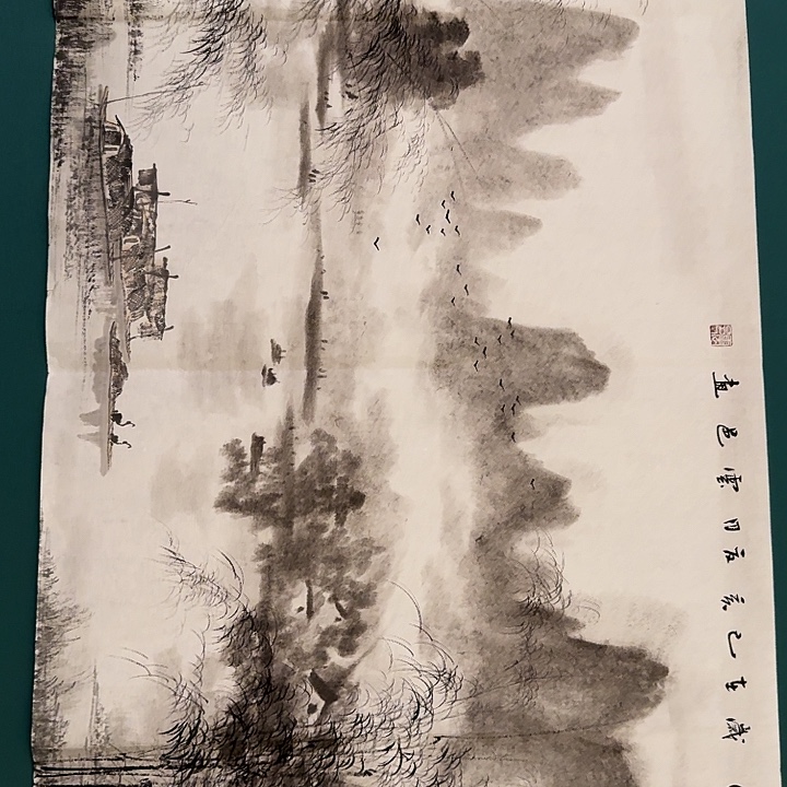 国画云老师画作画作