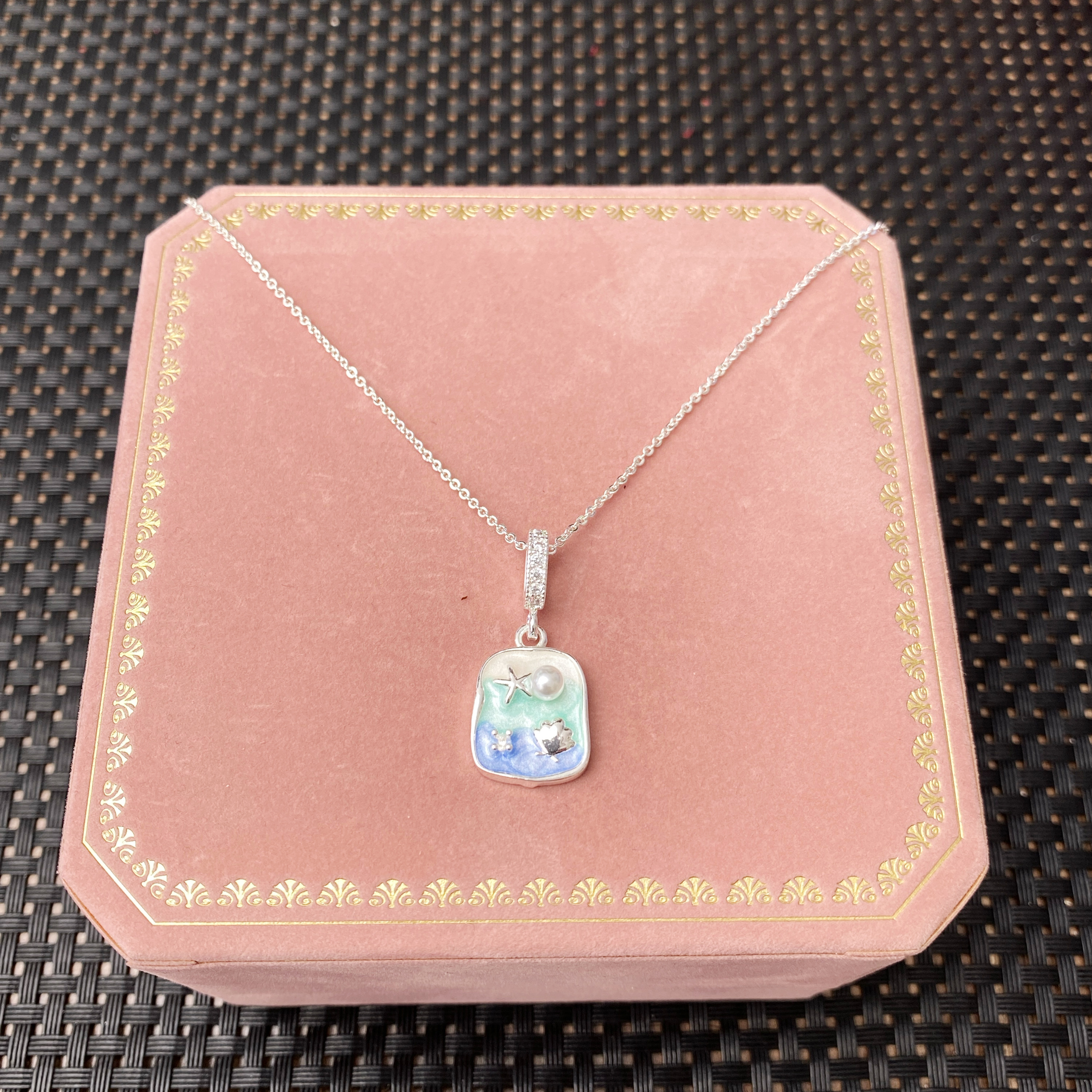 货号3022 油画银项链 无礼盒