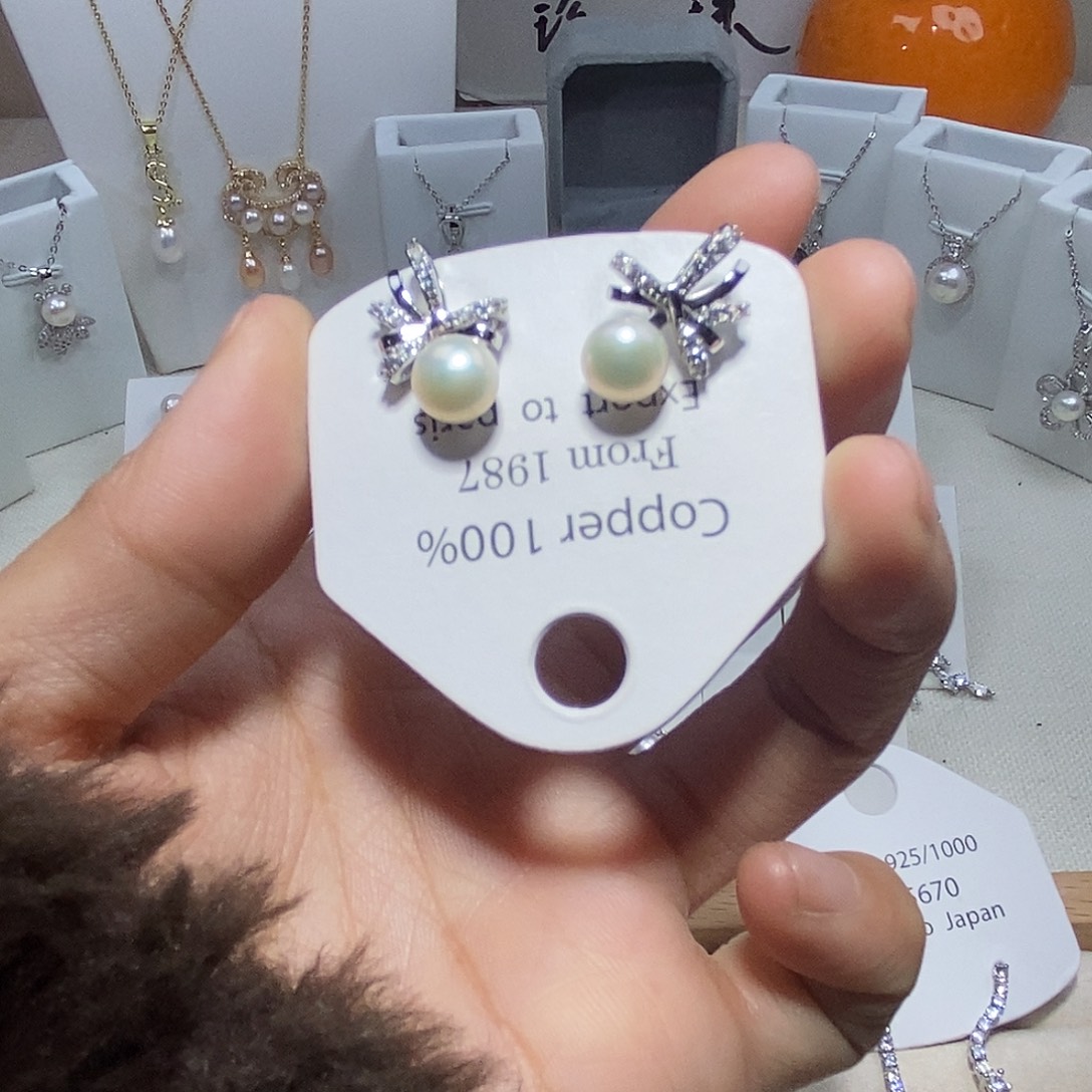 淡水珍珠未镶嵌耳饰