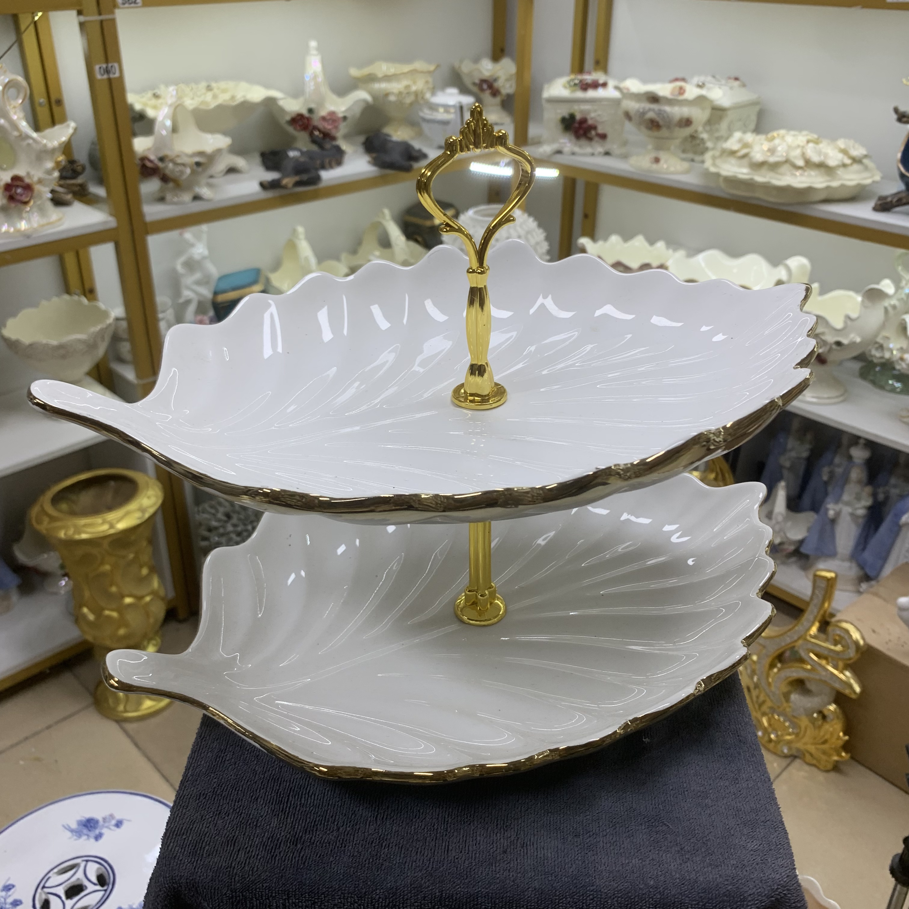 B046陶瓷串盘长34宽26高25