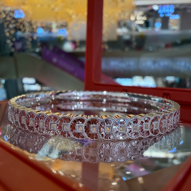 足银手镯 足银999.9钱币碎冰冰足银手镯