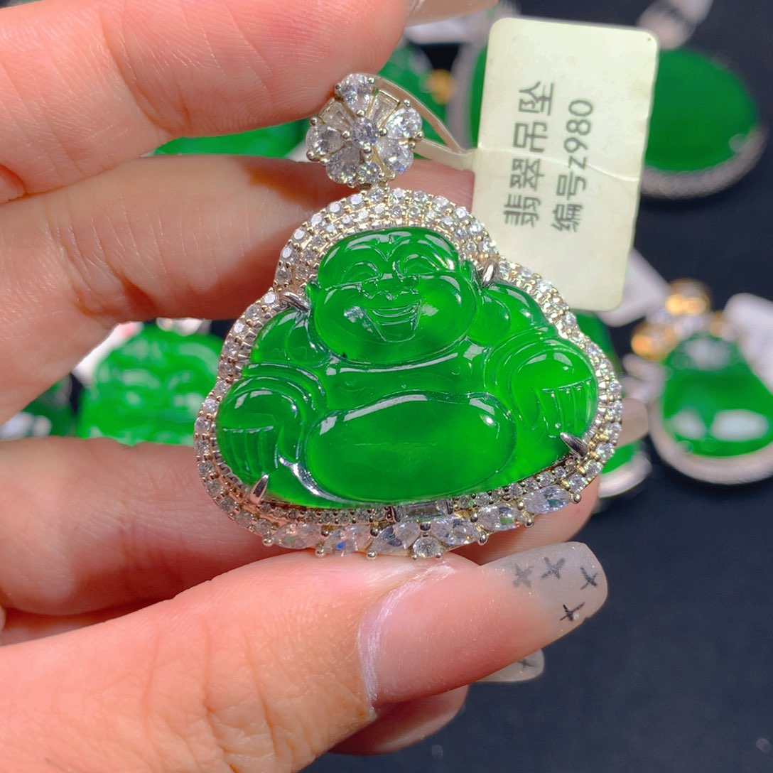 翡翠颈饰银S925镶嵌11111111111