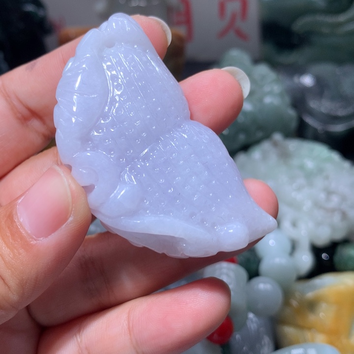 翡翠未镶嵌颈饰保真天然A货翡翠