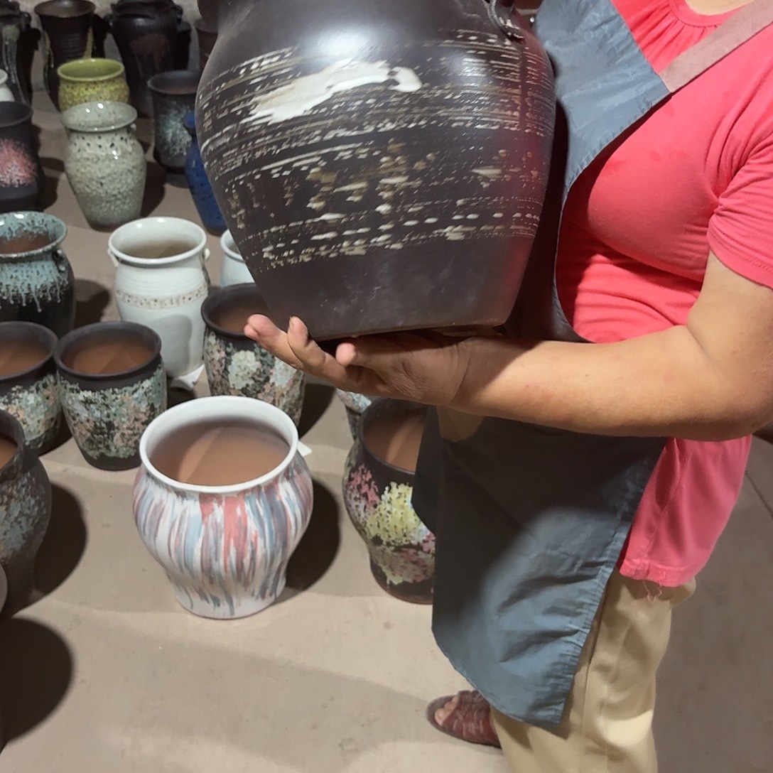 紫砂花盆口24高27一个