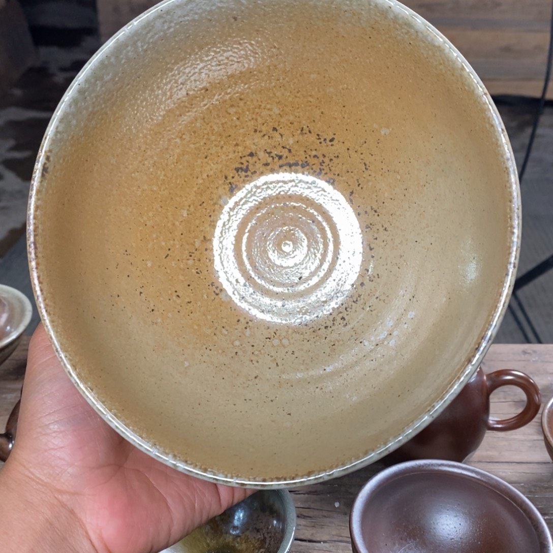 浪鬼柴烧 无忌系列碗 口不圆没底款