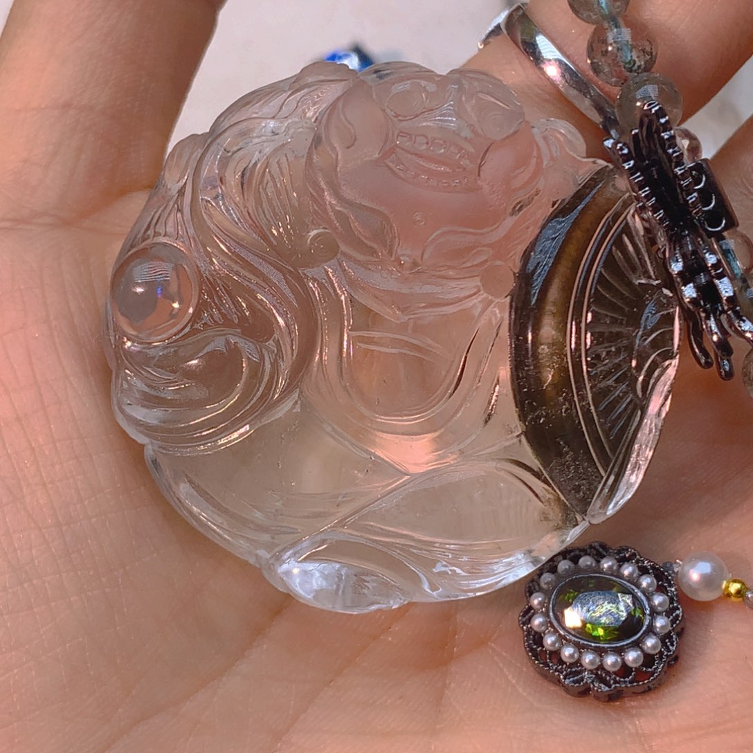 水晶吊坠(不含链)未镶嵌分***瑞