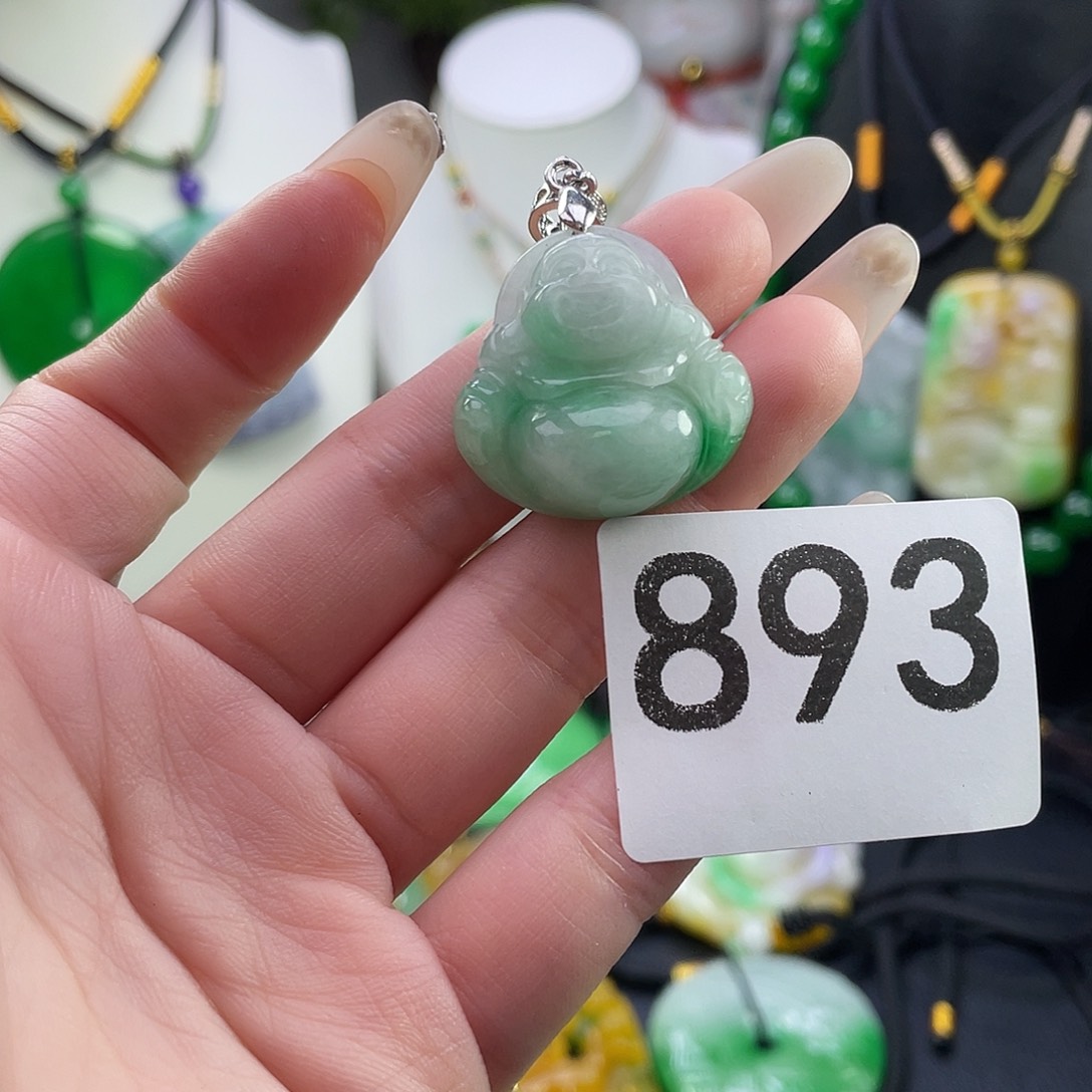 翡翠未镶嵌吊坠(赠链)
