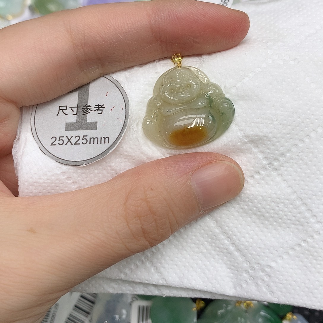 翡翠18K金镶嵌颈饰1246789988