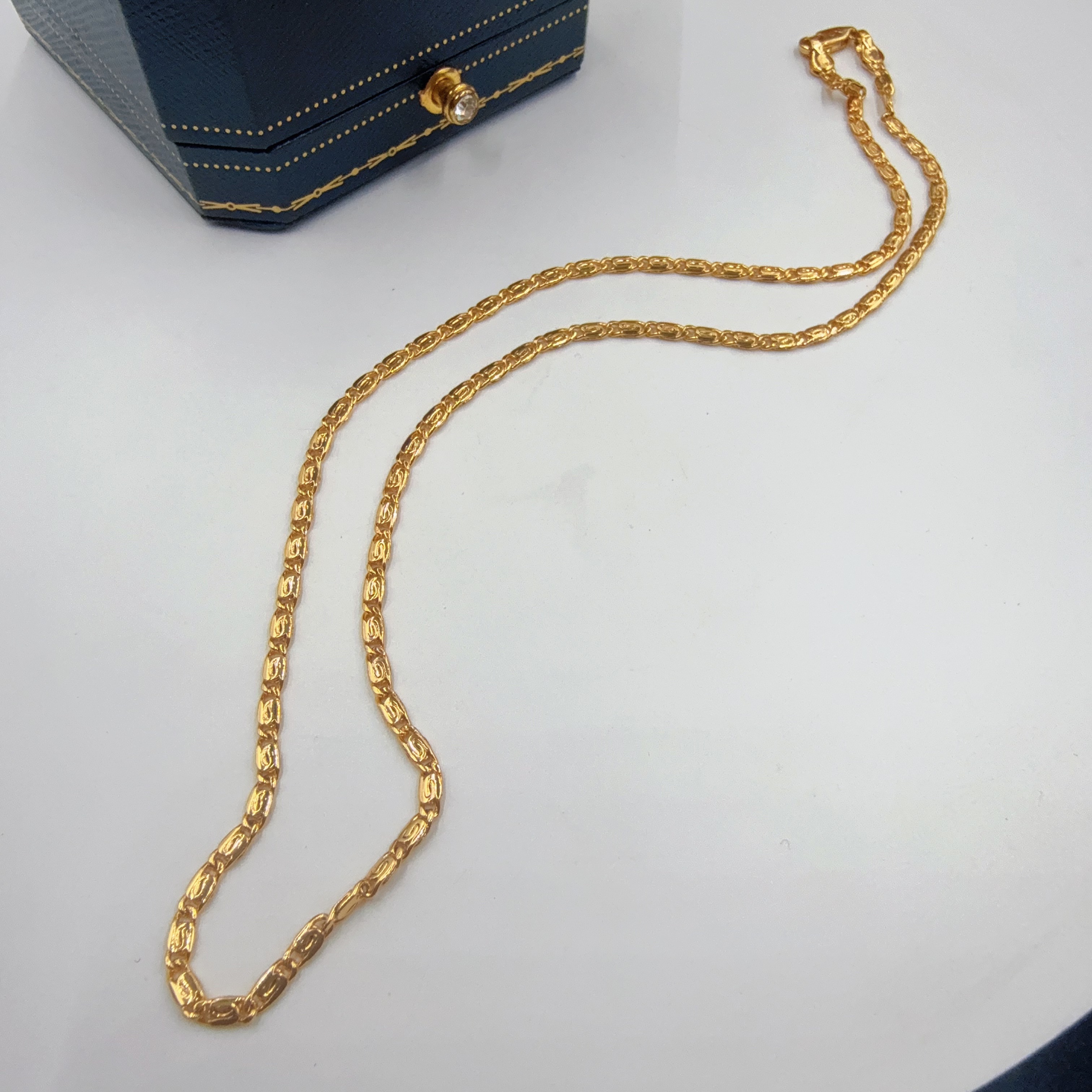 2703  黄色回纹项链多样性发货