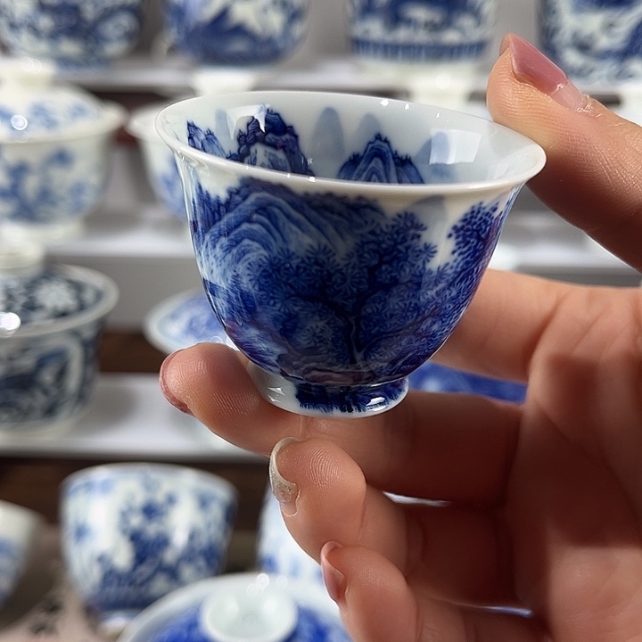 景德镇溪山居手工手绘