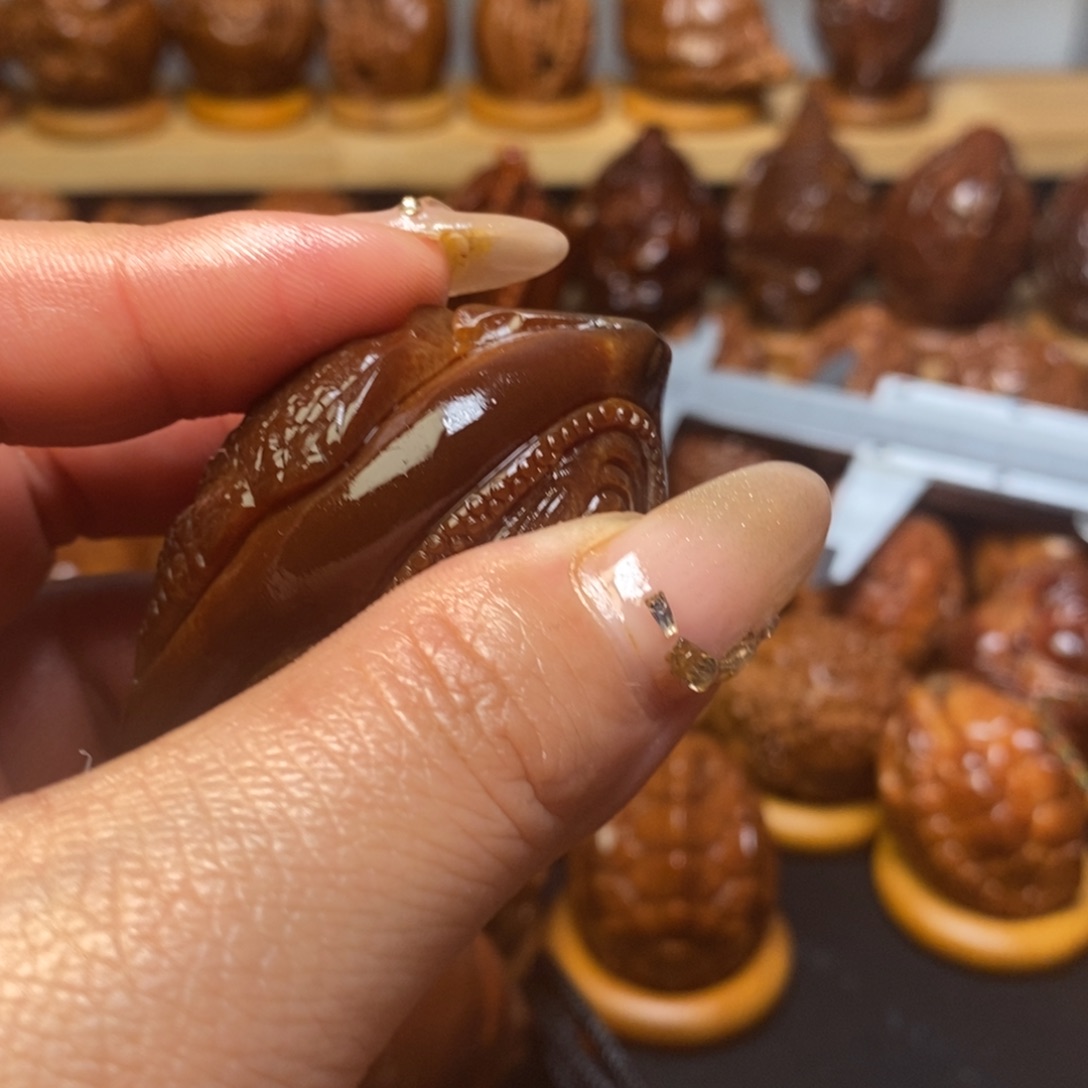 【闪购商品】橄榄核把件久**海巴西橄榄三面