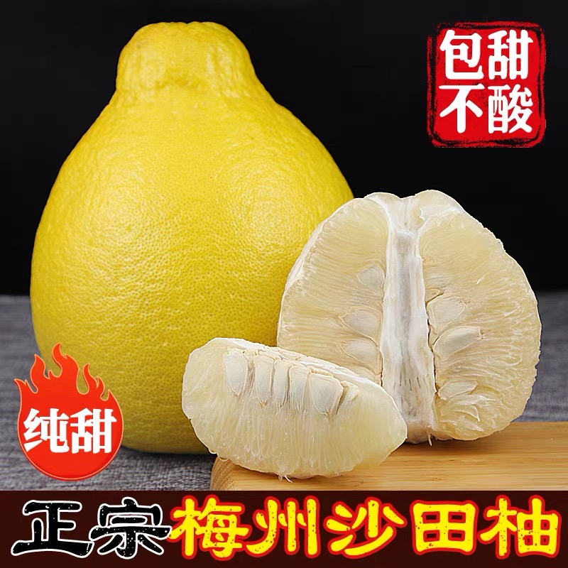 正宗梅州沙田柚柚子金柚尝鲜好时机纯甜当季新鲜水果冰糖柚非容县