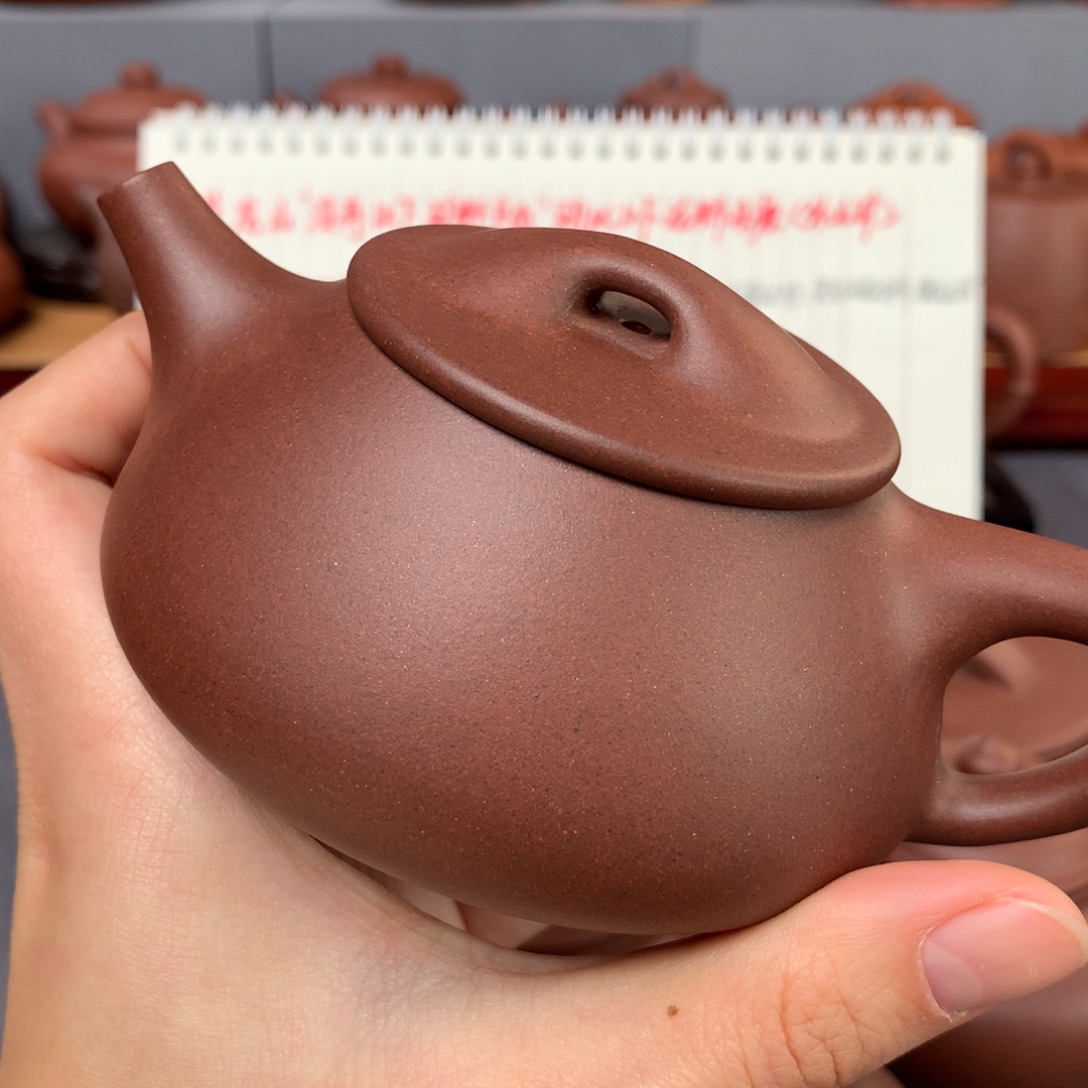 茶壶紫砂红皮龙老块200尺寸