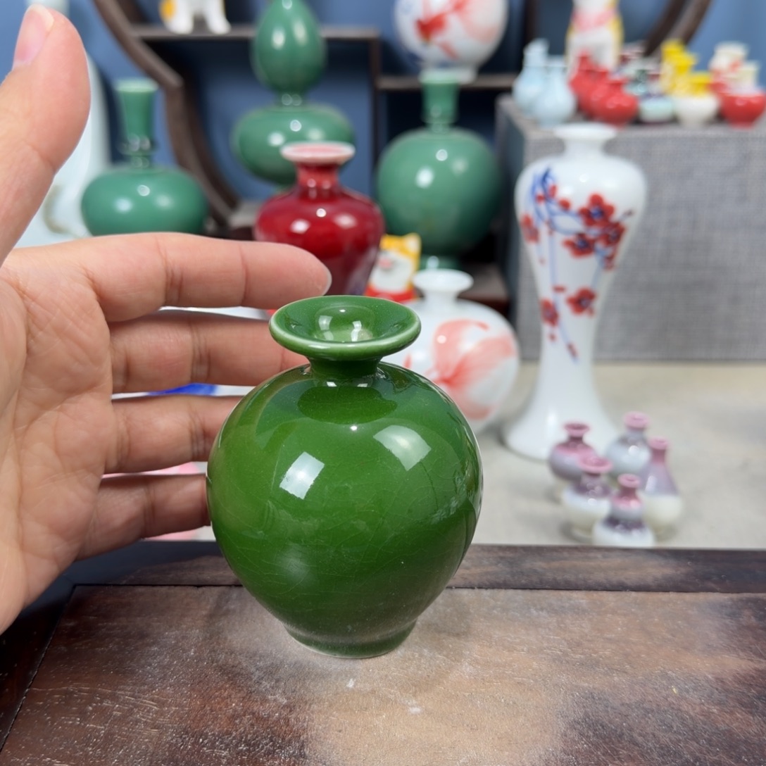 陶瓷手工小花器摆件