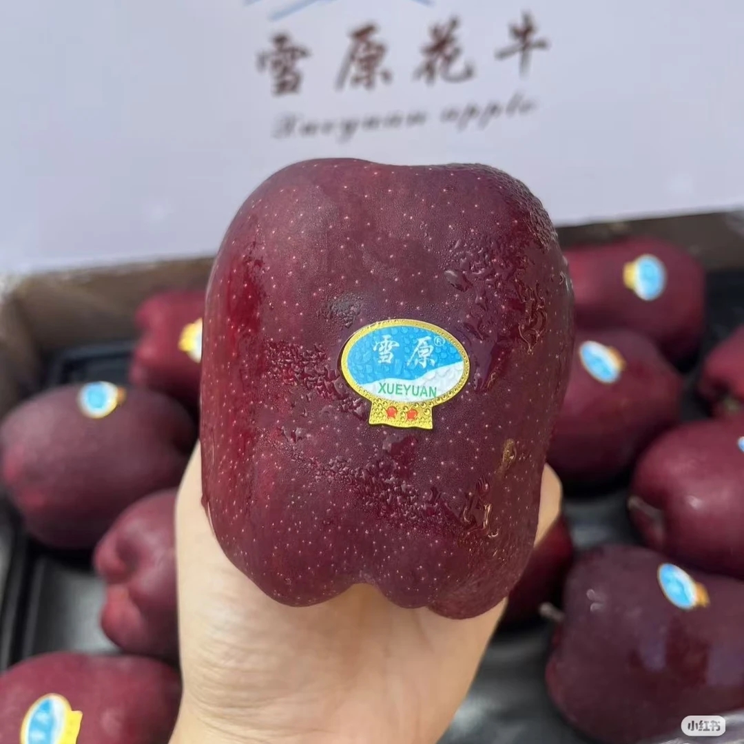 雪原花牛苹果 2枚果