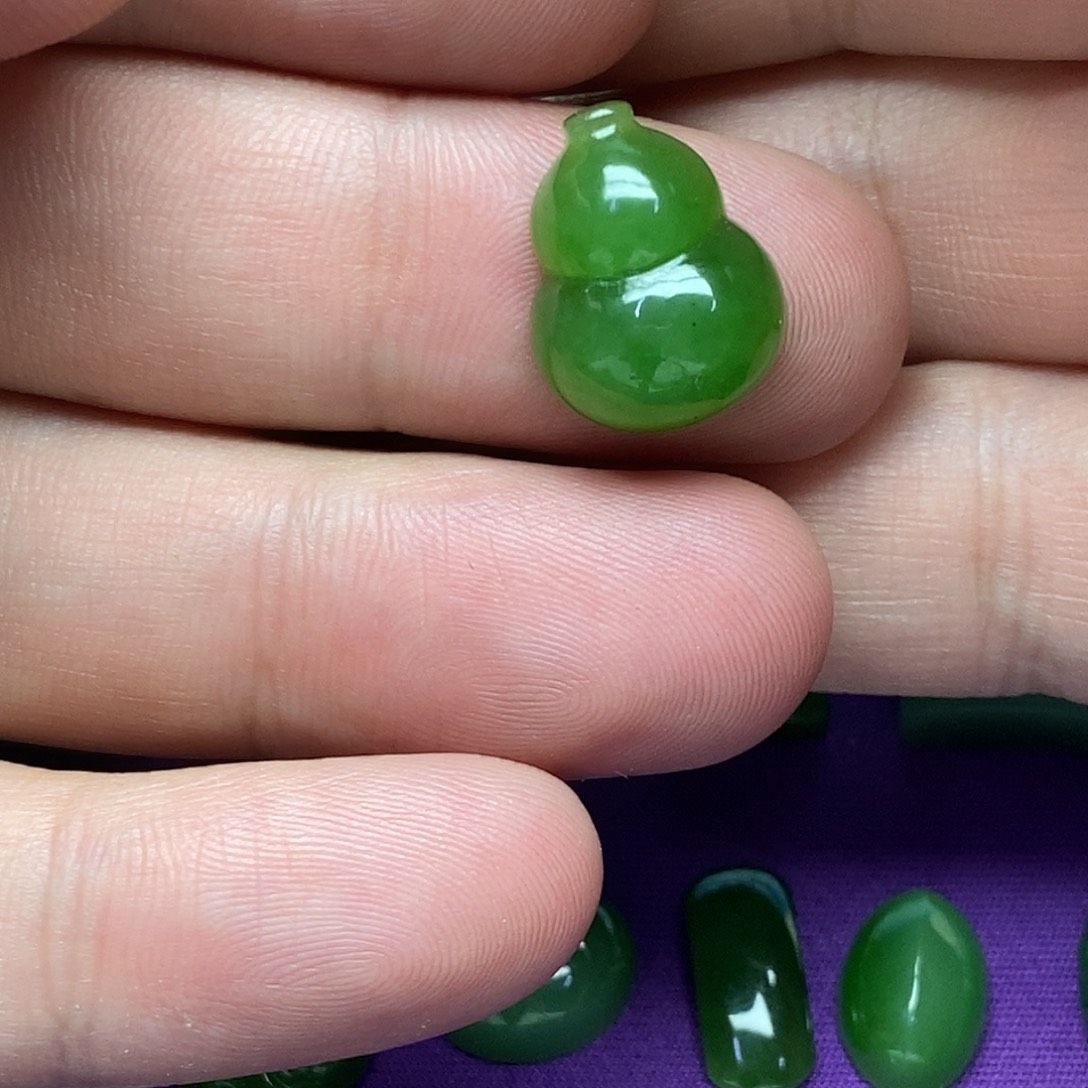 和田玉（碧玉）未镶嵌吊坠(不含链)