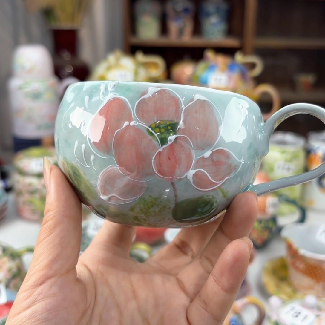 景德镇手绘高温釉下彩陶瓷茶具