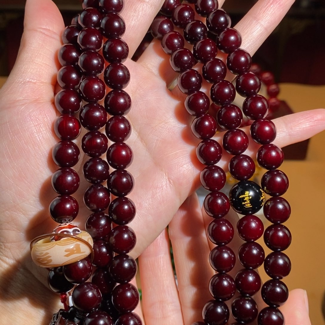 贝壳杉帝王血龙木1.0/108颗千年雷击