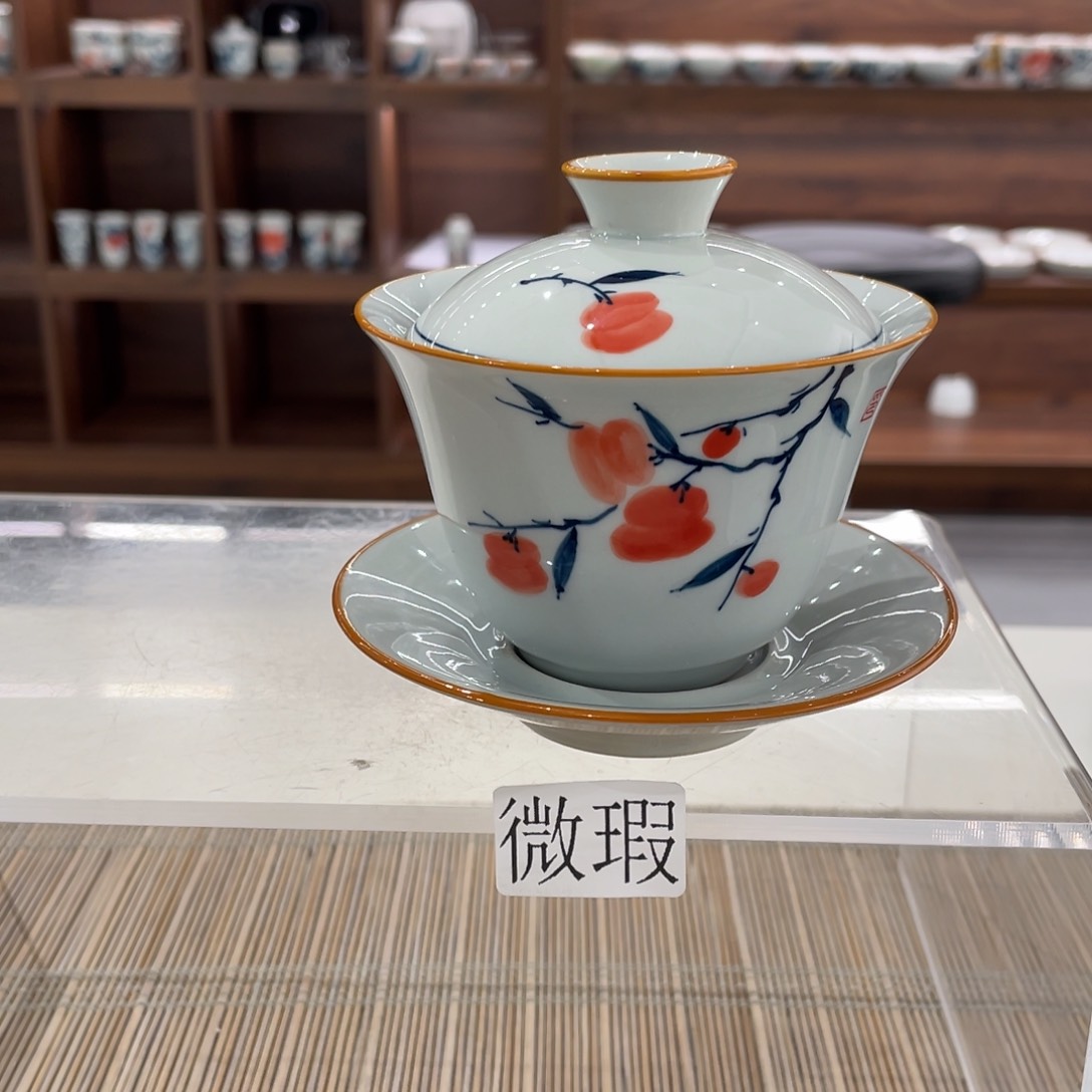 微瑕釉下彩纯手绘