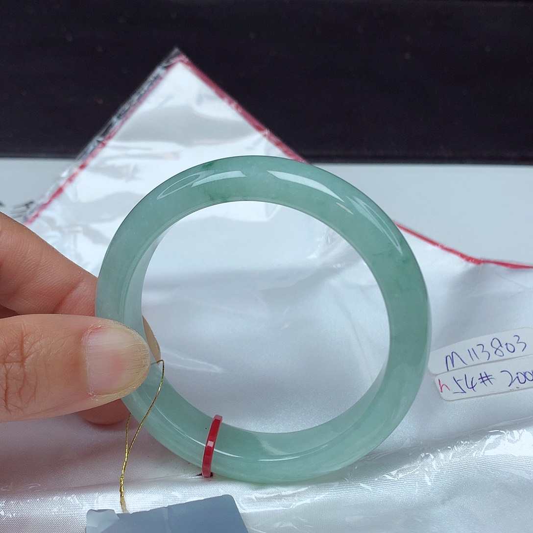 翡翠手镯未镶嵌54圈3803