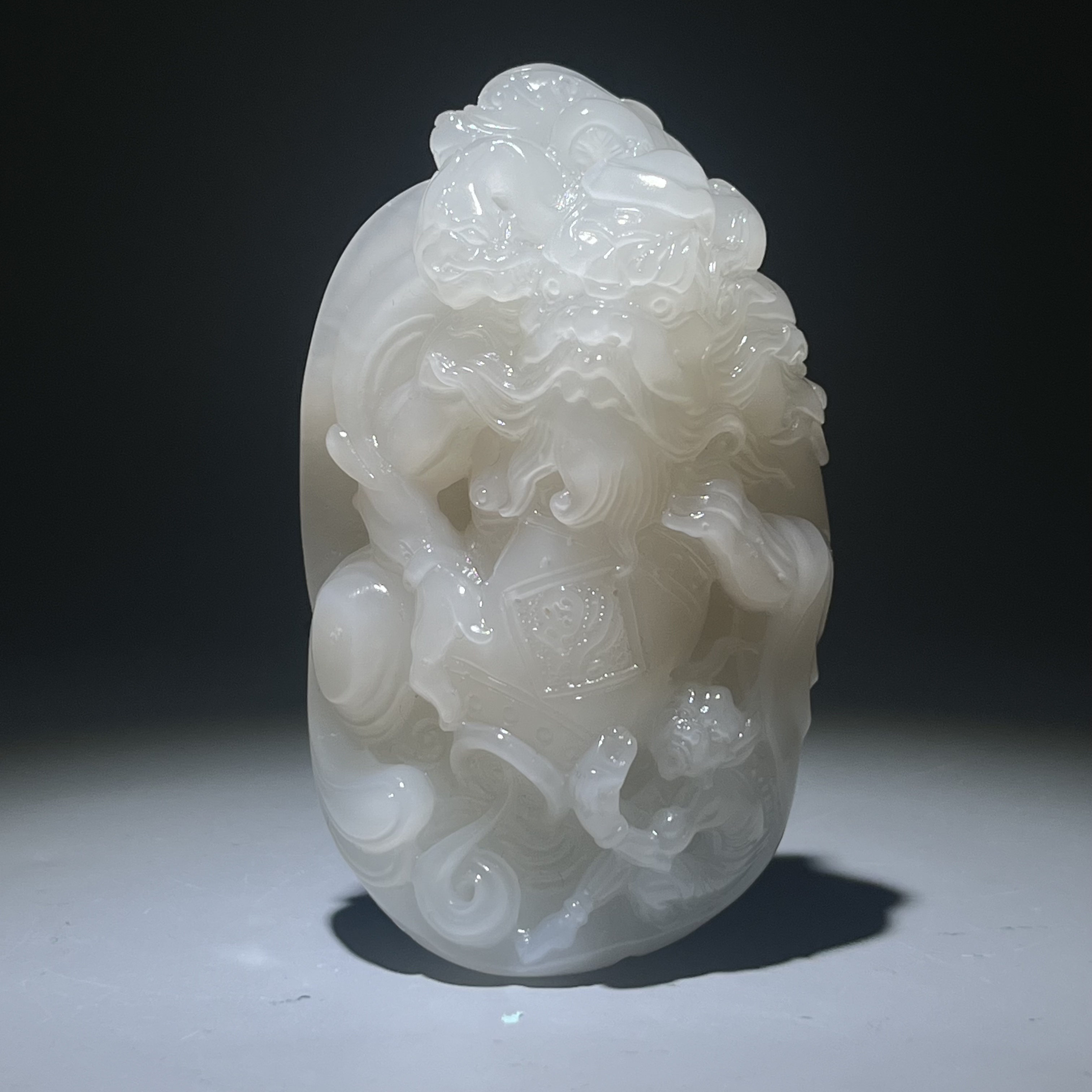 【当代】-和田玉钟馗摆件2505130078