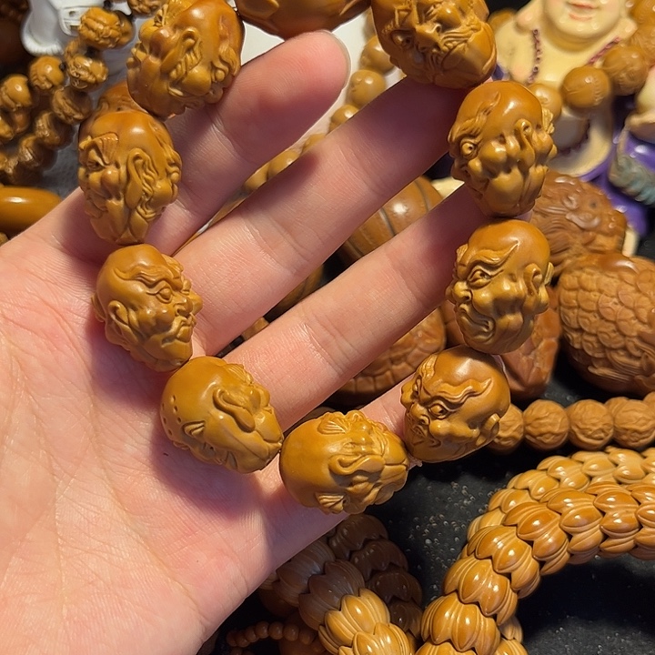 橄榄核手串/手链写实罗汉