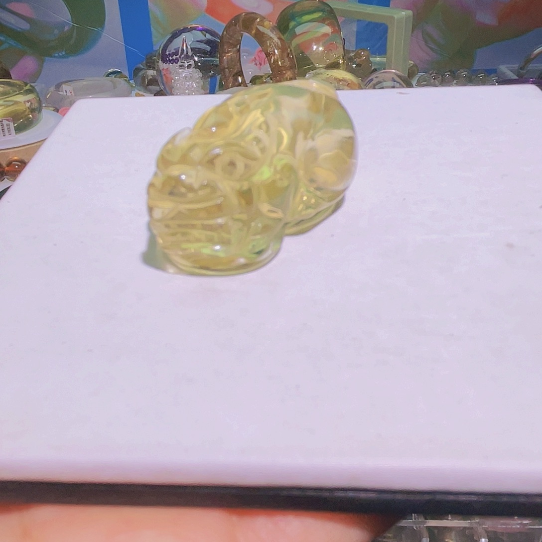 颈饰水晶未镶嵌天然黄水晶冰透貔貅