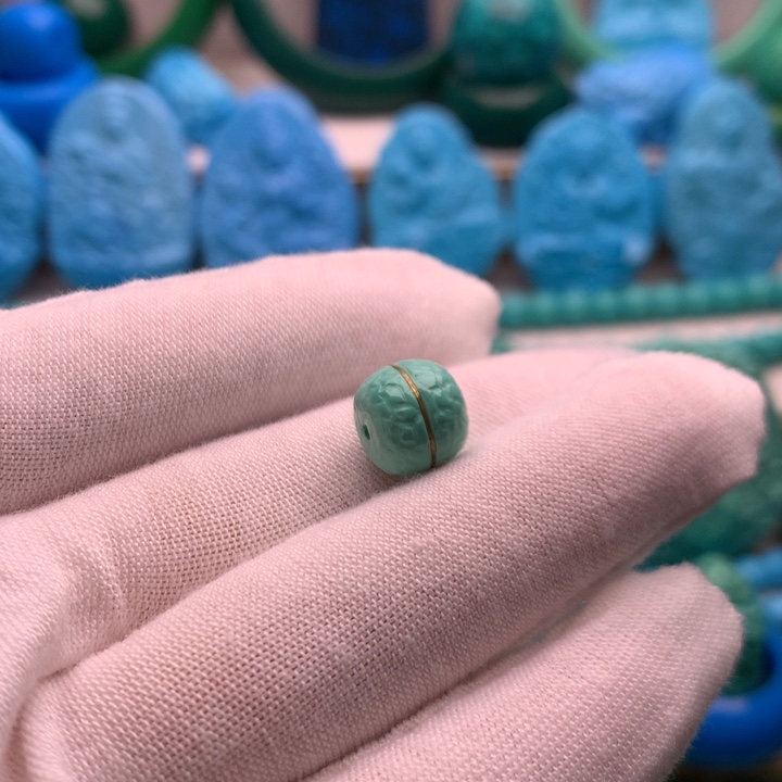 卡13绿色汉堡珠放漏