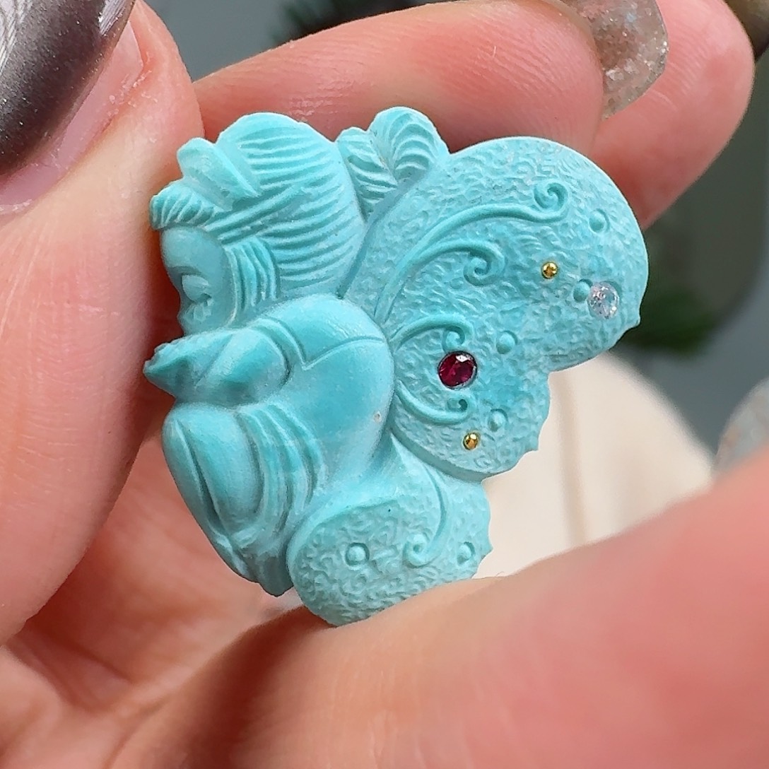 绿松石珠宝奇石未镶嵌