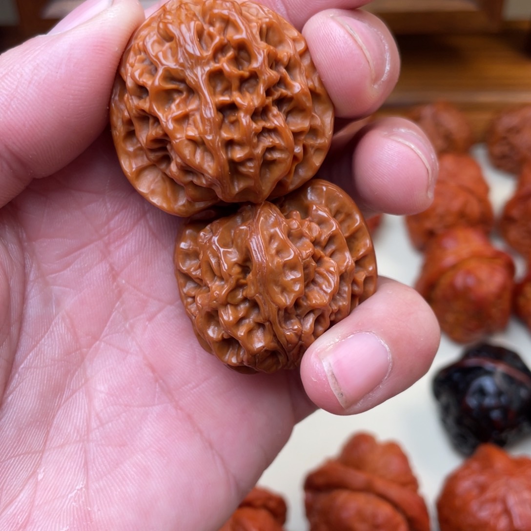 文玩核桃把件苹果园 36