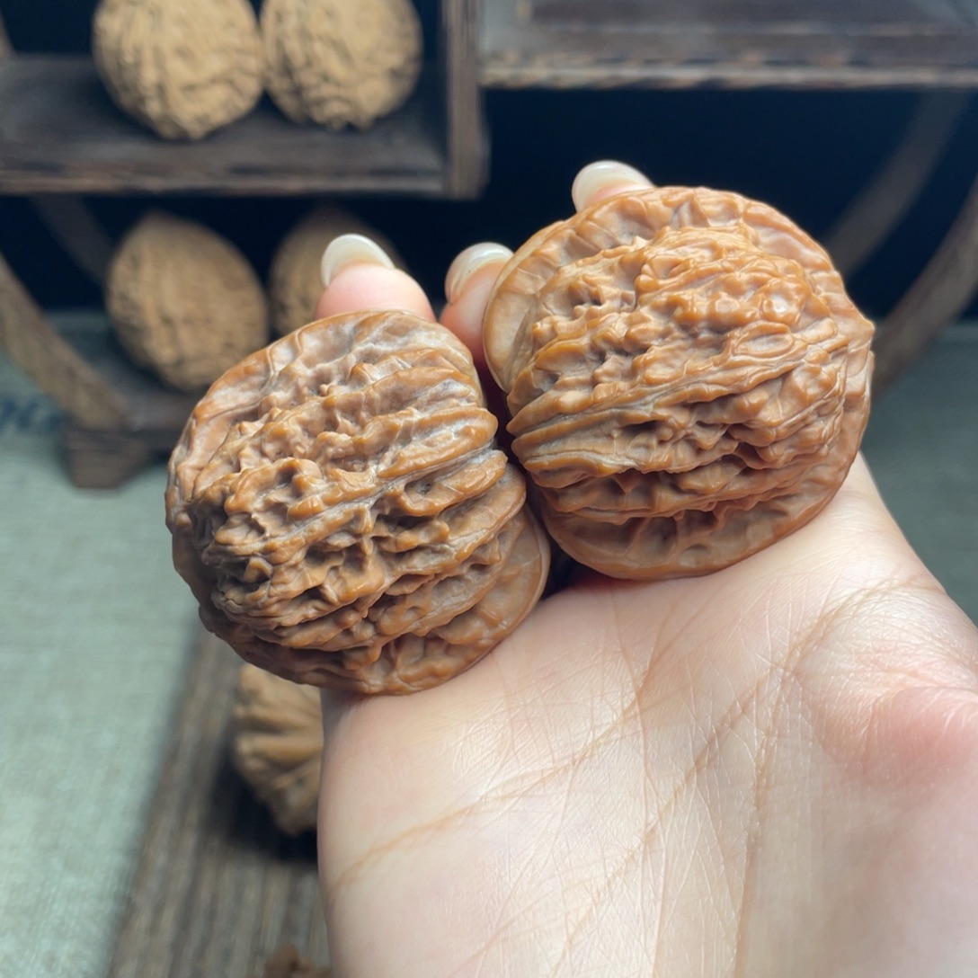 文玩核桃吊坠四座楼43 全品白茬精配毕业红皮克重打手