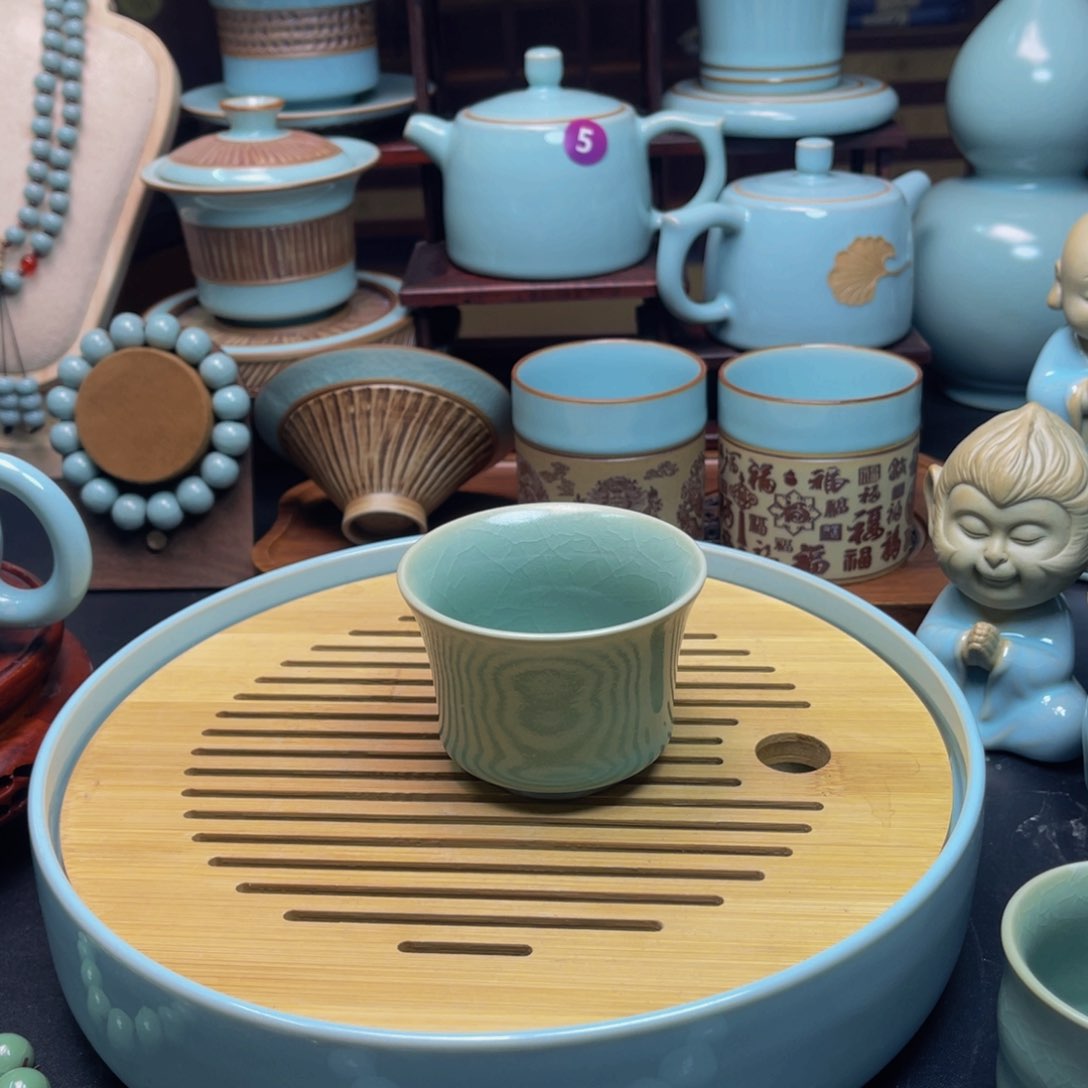 【闪购商品】壶瓷河南御盏窑，茶器，摆件，手串