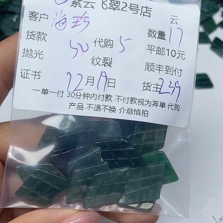海***珍翡翠未镶嵌颈饰翡翠