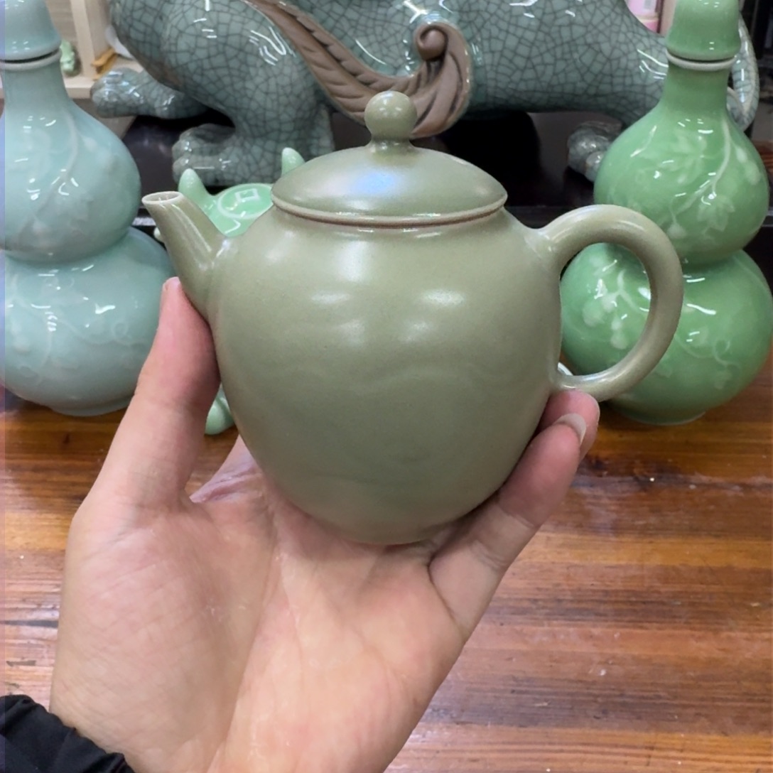 龙泉青瓷茶具微瑕6921