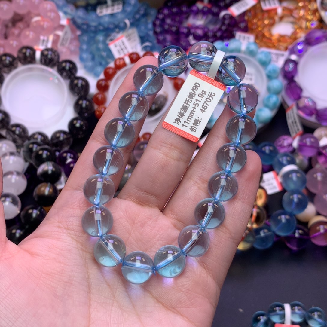 M***g未镶嵌托帕石手链手链