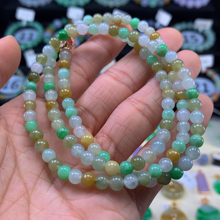 翡翠手链未镶嵌翡翠 5.1 