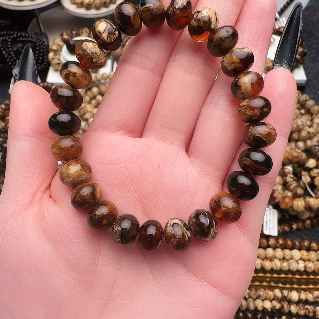 琥珀未镶嵌手链抚顺琥珀