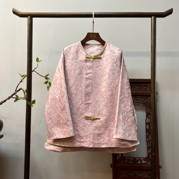 【游云沧龙】宋锦外套桑蚕丝上衣X70030