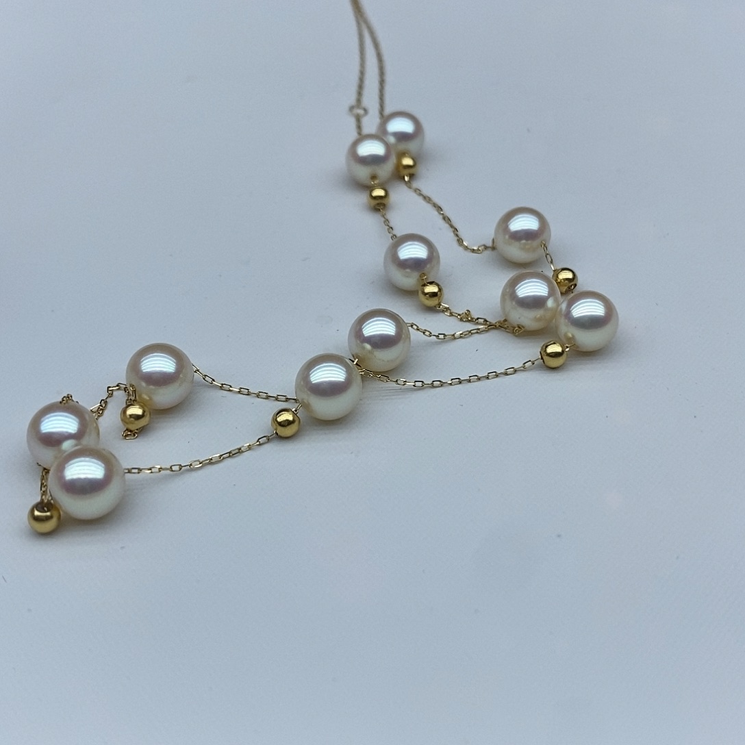 海水珍珠颈饰18K金镶嵌