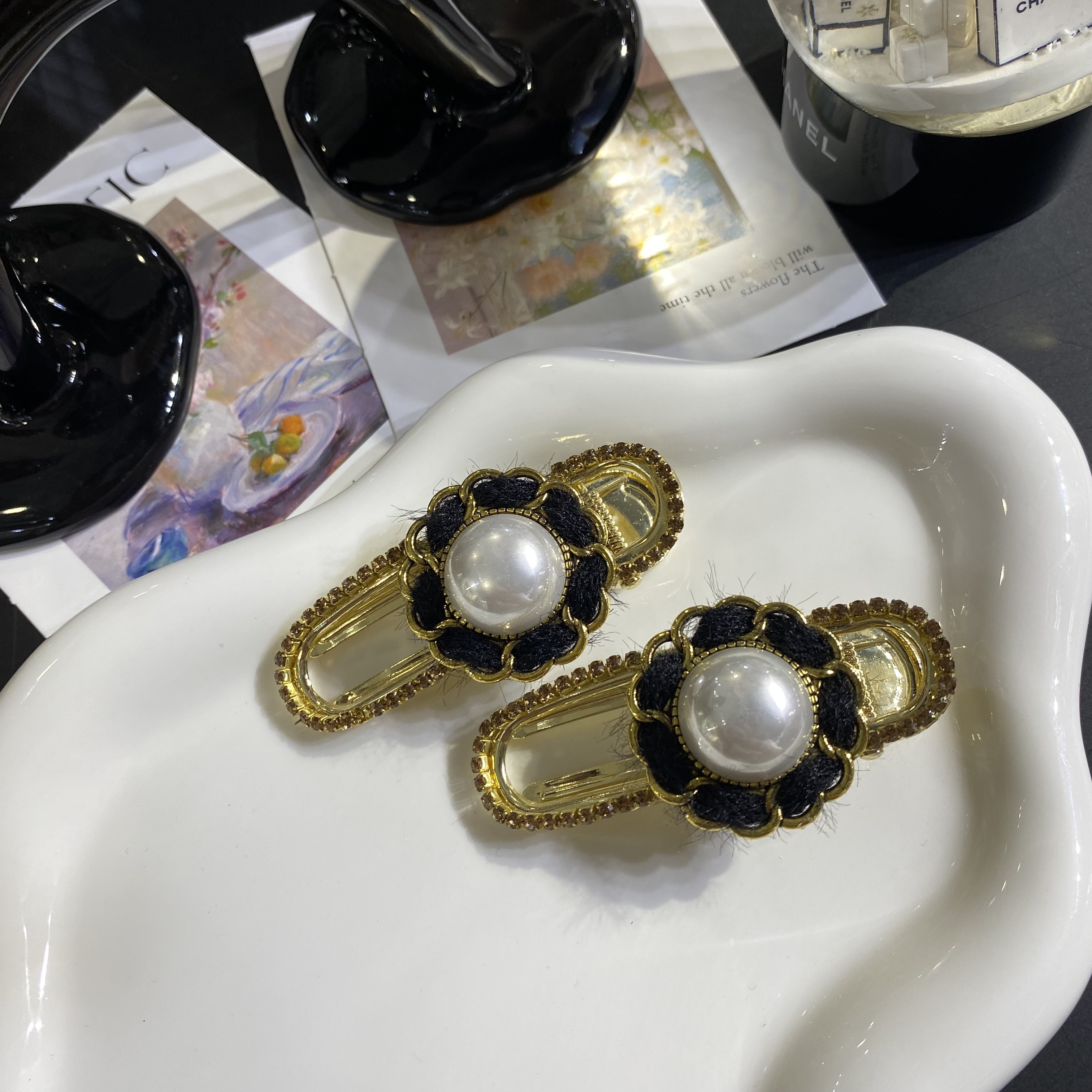 珠花边珠对夹5613