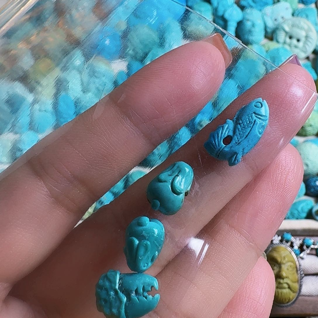 绿松石珠宝奇石未镶嵌