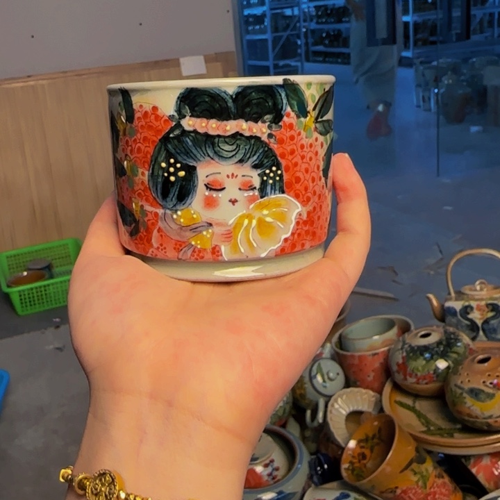 瓷片景德镇陶瓷手工手绘