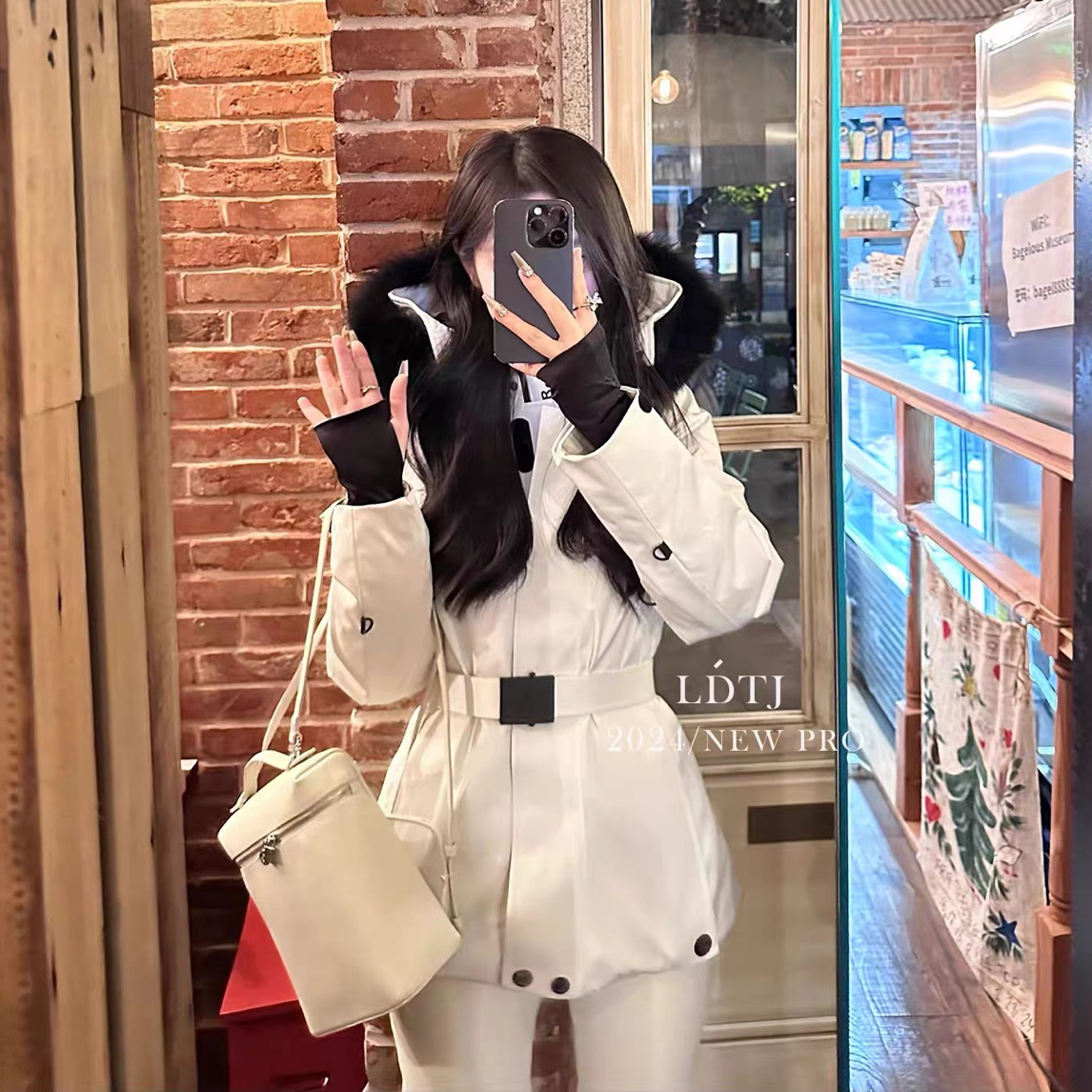 0808默认微脏无毛领加厚防寒服外套样衣