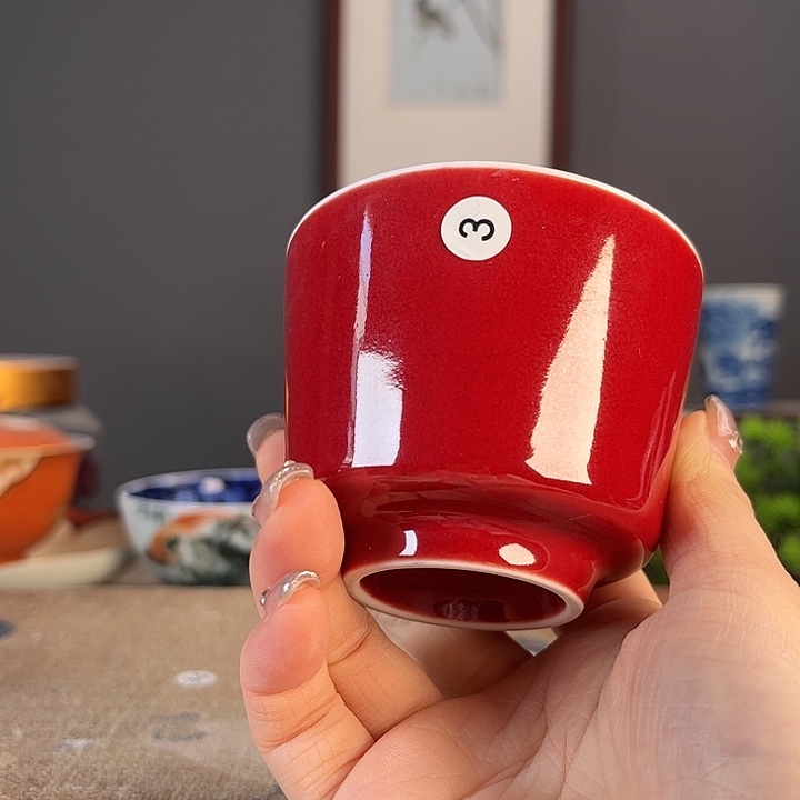 摆件景德镇陶瓷茶杯多