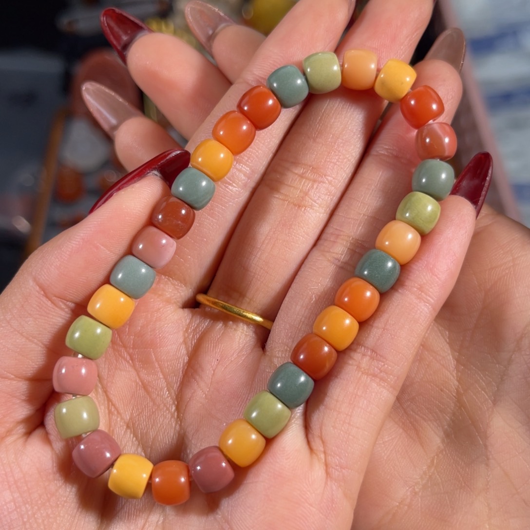 石英质玉缅黄 阿拉善 直切单圈未镶嵌