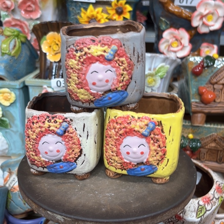 紫砂花盆粗陶材质多肉花盆